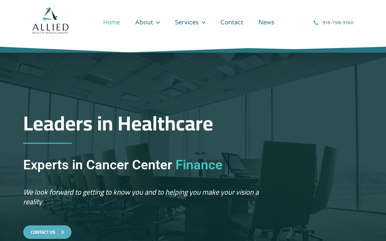 Allied Health Management website homepage